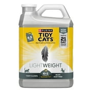 Purina Tidy Cats 4-in-1 Lightweight Clumping Cat Litter, Low Dust, 24/7 Odor Control, 8.5 lb. Jug